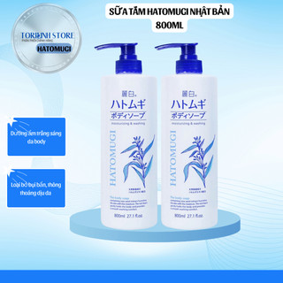 Sữa tắm dưỡng trắng da, dưỡng ẩm hatomugi nhật bản 800ml