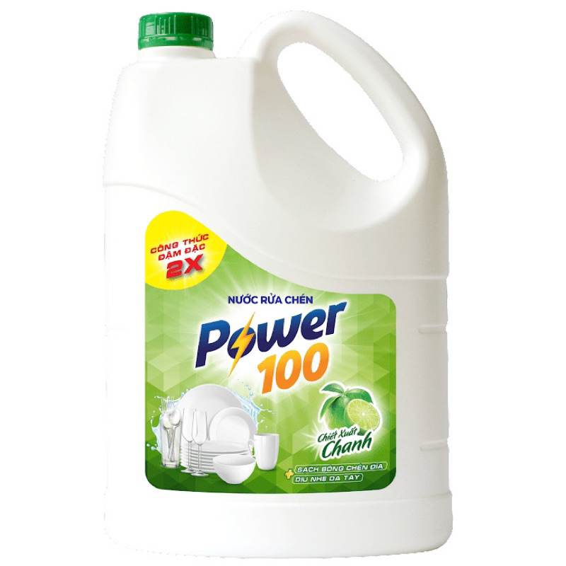 Nước Rửa Chén Power Tinh Dầu Chanh Can 3,5l