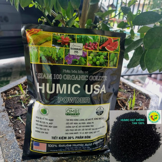  Phân bón humic usa kích rễ Việt Mỹ Ra rễ trắng đất 1kg dạng hạt pha 1000 lít nước phun lá tưới gốc . 