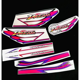 TRỌN BỘ TEM DÁN XE SUPER DREAM 2007