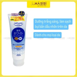 Sữa Rửa Mặt Làm Sạch Sâu Sáng Da KOSE SOFTYMO CLEANSING FOAM WHITE