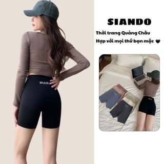 Quần legging lửng nữ định hình cạp cao nâng mông chất đúc su hàng Quảng Châu cao cấp SIANDO HM20