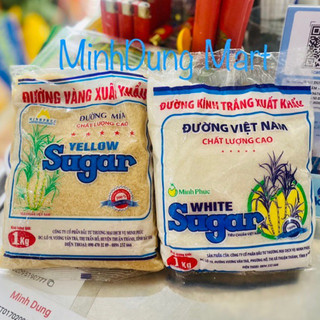 (Hàng đủ cân) Đường trắng/vàng (hoa mai)xuất khẩu gói 1kg