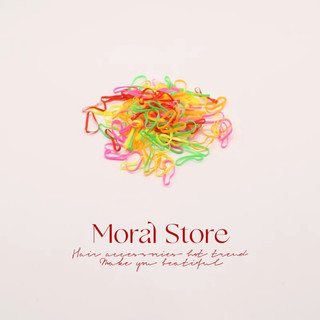 Thun cột tóc, chun buộc tóc 100 sợi đủ màu giá rẻ nhất - moral store
