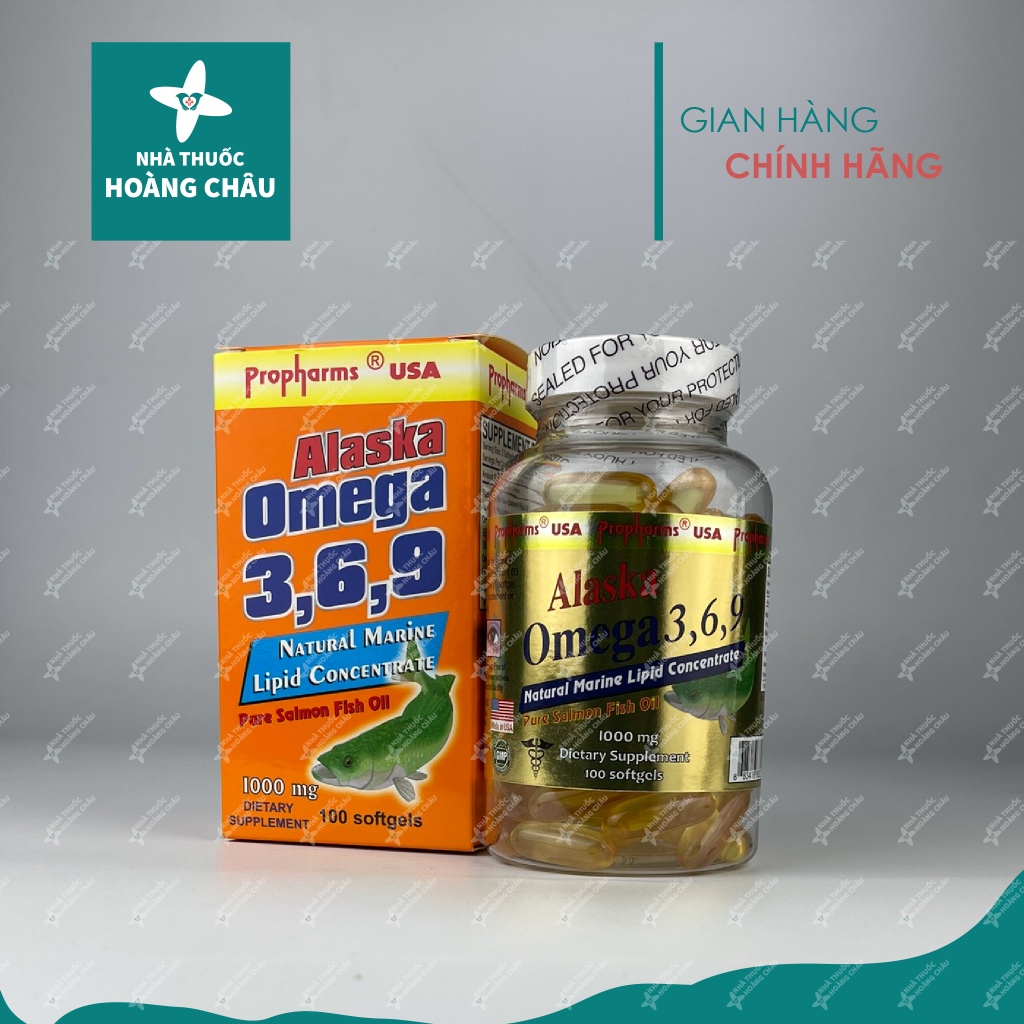 Viên dầu cá Omega 3,6,9 Alaska 1000mg bổ não, tăng cường thị lực