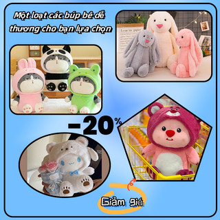 Yuguine Kuromi, thỏ, tai dài, gấu bông, tặng quà cho người yêu của bạn, con gấu con ếch lớn 25 cm