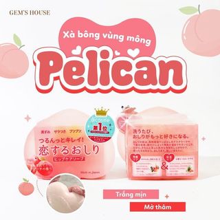 Xà phòng làm trắng, mờ thâm, làm mịn vùng mông Pelican 80g