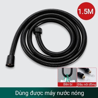 Dây Sen Tắm Inox Mạ ghi Chống Xoắn Cao Cấp, Dây Vòi Tắm Hoa Sen 1,5M Siêu Bền