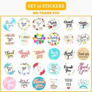 🔥SET 30 HÌNH DÁN STICKERS - THANK YOU 🔥