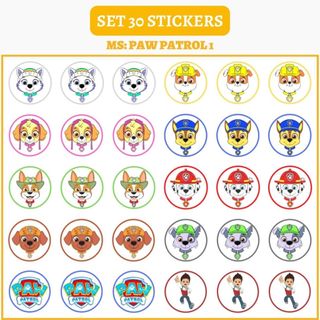 🔥SET 30 HÌNH DÁN STICKERS - PAW PATROL 🔥