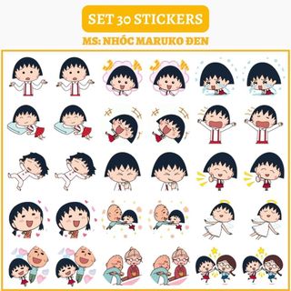 🔥SET 30 HÌNH DÁN STICKERS - NHÓC MARUKO 🔥