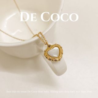 Dây chuyền nữ De Coco Lolita hình trái tim titan không đen gỉ