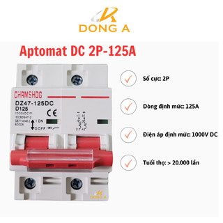 Aptomat 2 pha dc - 1000vdc 125a chuyên dụng cho hệ thống năng lượng mặt trời_đông á