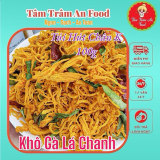 100g khô GÀ lá chanh loại ngon- bịch hút chân không