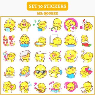 🔥SET 30 HÌNH DÁN STICKERS - QOOBEE 🔥