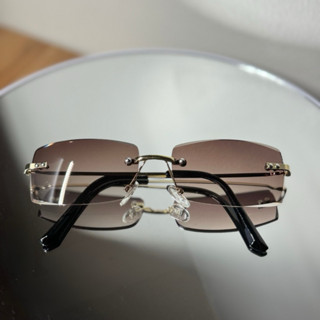 Kính mát không viền Lonely Obito đi biển gọng phụ kiện nam nữ thời trang tròng kính chống UV 400 Y2K