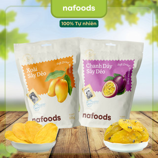 Combo Xoài sấy dẻo & Chanh leo sấy dẻo - Trái cây sấy dẻo Nafoods