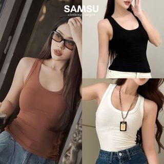 Áo thun ba lỗ KAYLIN Basic khoét cổ form ôm chất vải thun co giản thoải mái mát mẻ - N2006
