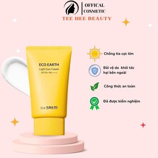 Kem Chống Nắng The Saem Eco Earth Power Sun Cream Bảo Vệ, Kiềm Dầu, Dưỡng Da Se Mịn Lỗ Chân Lông SPF50/PA