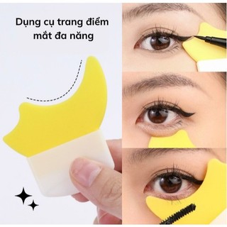 Dụng cụ kẻ mắt , khuân kẻ mắt mascara bằng silicone đa năng chuyên nghiệp tiện lợi 88811
