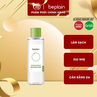 Nước hoa hồng làm sạch dịu nhẹ, cân bằng độ ph beplain mung bean balancing toner 200ml
