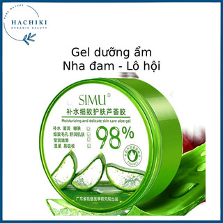 Gel nha đam dưỡng ẩm 98% 300ml gel lô hội nội địa trung dưỡng da cấp ẩm hachiki