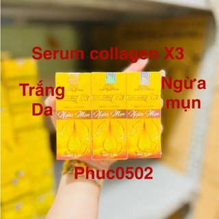 [Ảnh thật] SERUM MỤN COLLAGEN X3 CHÍNH HÃNG