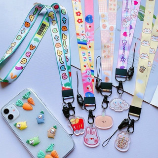 DÂY ĐEO ĐIỆN THOẠI, BẢNG TÊN, THẺ HỌC SINH, SINH VIÊN - KÈM STICKER SIÊU CUTE, Giao Hình Ngẫu Nhiên