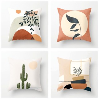 Gối tựa lưng sofa, tựa lưng phòng khách họa tiết BOHEMIA chất liệu nhung lông đào mềm mại phong cách Châu Âu