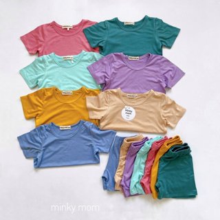 (HOT) COMBO 5 bộ cộc tay thun lạnh mjnky mon bé trai, gái size 5-27kg