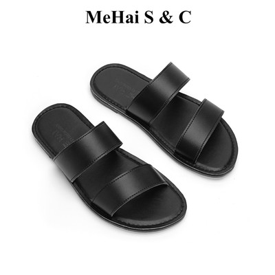 MHN06 - Dép Lê Nữ  Thời Trang Mehai S & C  Quai Chéo Da PU Cao Cấp Đế Cao Su Chống Trơn