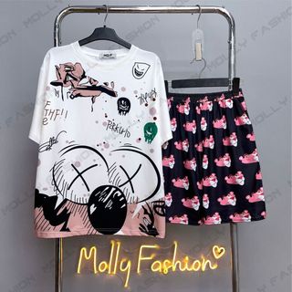 Set đồ bộ hoạt hình ELMO NÂU ❤️ Bộ mặc nhà Cartoon form rộng Freesize Unisex nam nữ Molly Fashion