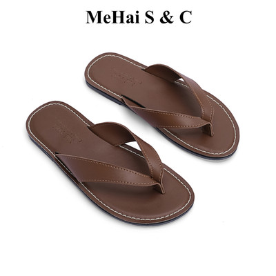 MHN11 - Dép Lê Nữ  Thời Trang Mehai S & C  Quai Chéo Da PU Cao Cấp Đế Cao Su Chống Trơn