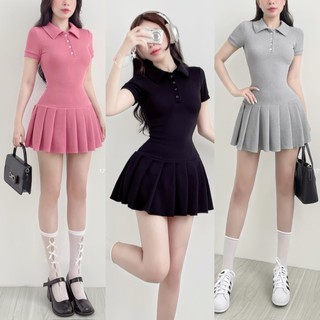 Đầm POLO dáng xòe xếp ly mini Emilyshop (T)