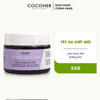  Tẩy Da Chết Cà Phê Cho Môi COCOHER 40g
