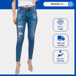 Quần dài nữ jeans col ôm genviet xq102j769