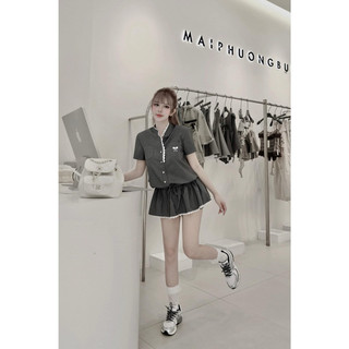 Set Jump Nơ Kẻ Phối Ren MPB