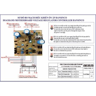 Board (Boa) Mạch Ổn Áp Hansinco (1KVA Đến 30KVA)