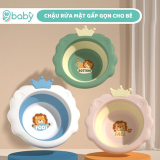 Chậu rửa mặt gấp gọn cho bé 9BABY mẫu vương miện