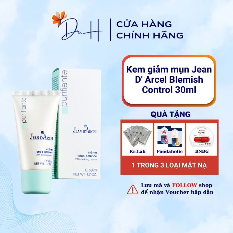 Kem giảm mụn Jean D' Arcel Blemish Control