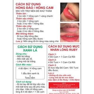 LÊ NA RUBY ]  mực dưỡng hồng môi ĐỎ TƯƠI