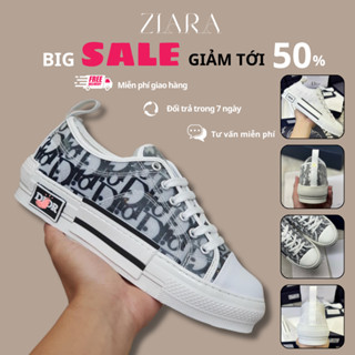 Giày Dior ZIARA Nam Nữ Trắng Đen, Giày Sneaker Dior_B23 Trắng Cổ Thấp Phong Cách Thời Trang Full Box
