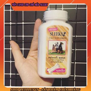 Bổ sung Canxi và khoáng cho chó mèo Sleeky lọ 140 viên