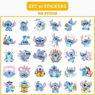 🔥SET 30 HÌNH DÁN STICKERS - STITCH 🔥