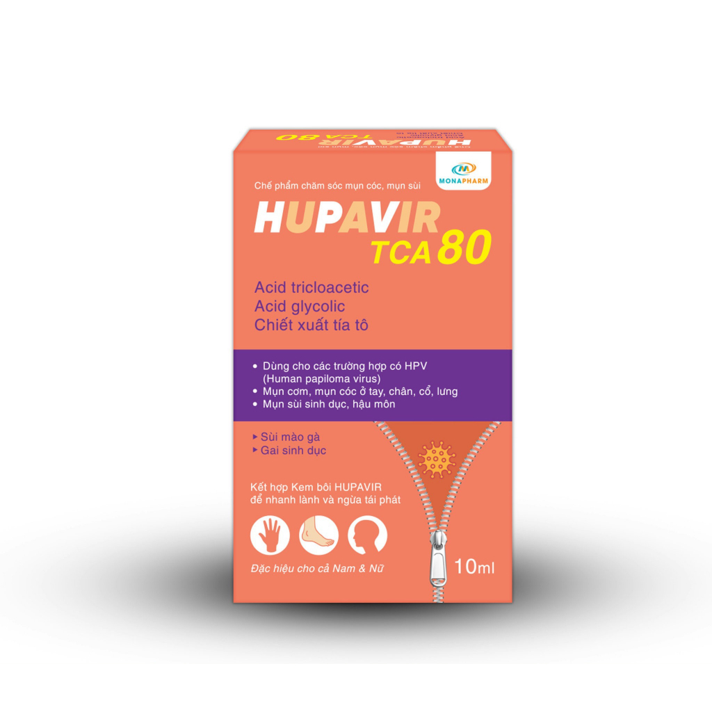 [Che tên] HUPAVIR TCA 80 - Chấm rụng loại bỏ Sùi Mào Gà, Gai Sinh Duc, Chuỗi Hạt Ngọc