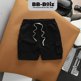 Quần short nỉ túi hộp bb-boiz big size unisex bigsize 80kg - 120kg | mã snth48-