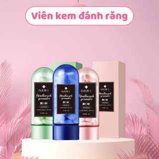Kem Đánh Răng Dạng Viên Tiện Lợi Loại Bỏ Mảng Bám Thức Ăn, Nước Súc Miệng Hương Trái Cây Giúp Khử Mùi Thơm Miệng