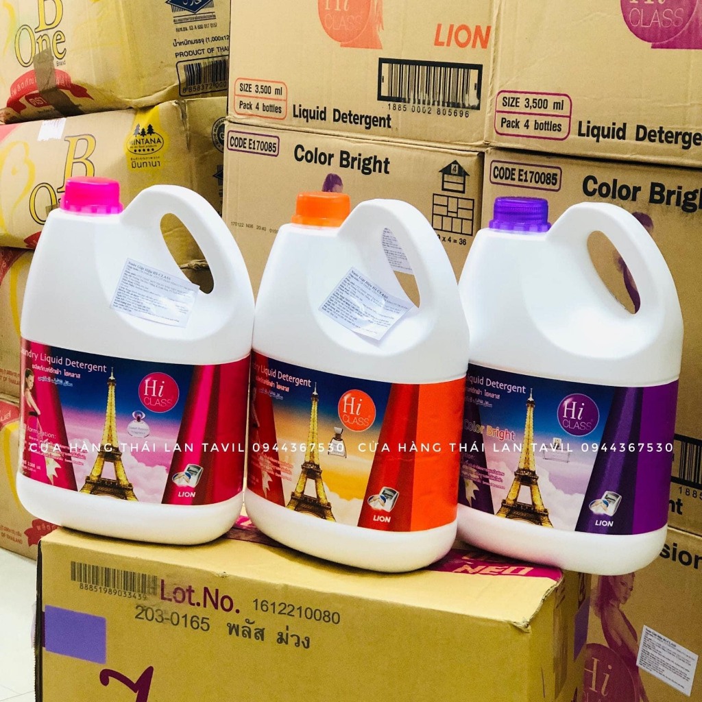 Nước Giặt Xã Hiclass Thái Lan Can 3000ml