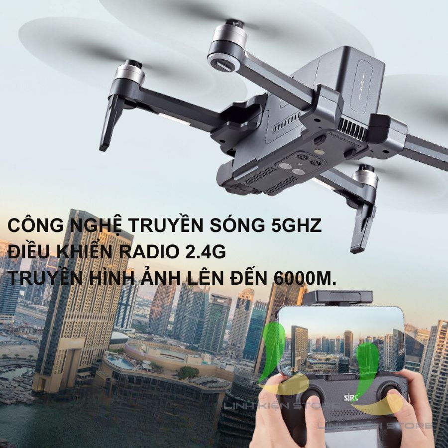 Flycam SJRC F22 S2 Pro+ mới nhất 2024 - Thiết bị bay cảm biến va chạm, bay tối đa 6km thời gian 40p | BigBuy360 - bigbuy360.vn