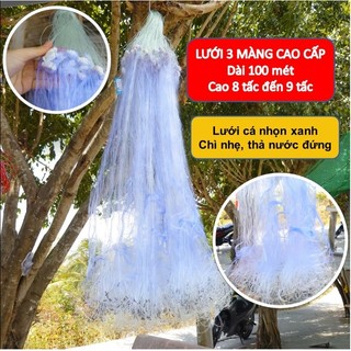 Lưới đánh cá 3 màng cao cấp - cao 80 - 90cm, dài 100mét